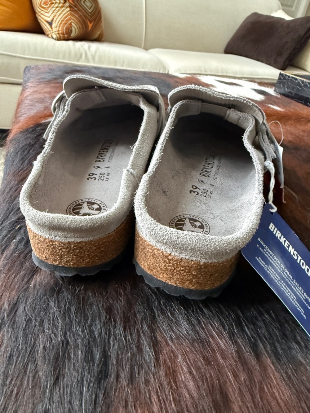 Birkenstock's Buckley Suede/Corduroy clogs - Sz 39/8.5  NWT - Picture 11 of 12